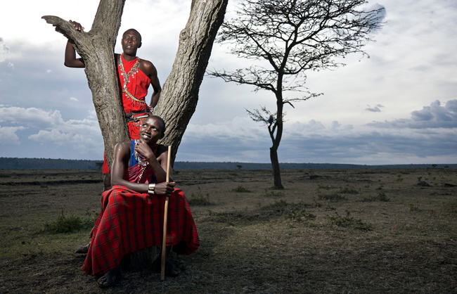 Maasai men (Maasai Mara - Kenya - 2013)