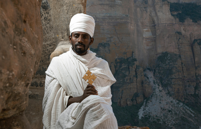 Portrait of a orthodox priest in Tigray (Ethiopia - 2017)