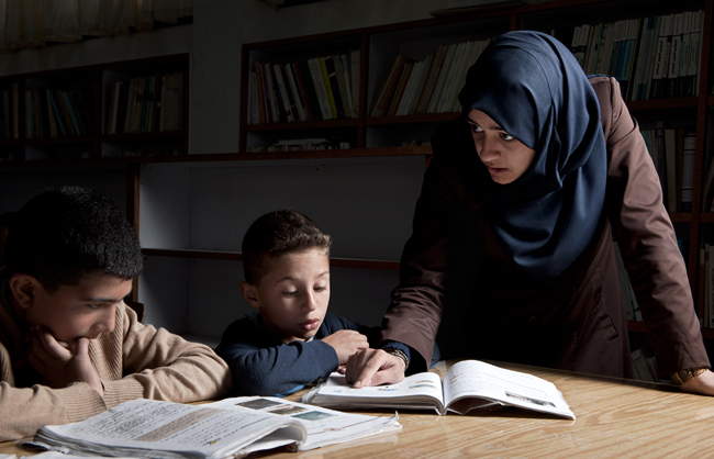 Arroub camp boys' school - West Bank - Palestine