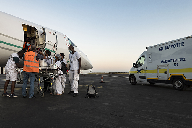 AMedical evacuations (EVASAN) are at the heart of Mayotte's healthcare system. Every day, French and foreign patients, including newborns, are evacuated to Paris or La Réunion for treatment. Mayotte - 2021