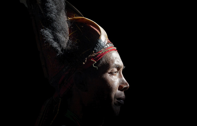 A Pangmi Naga warrior from Hachi village