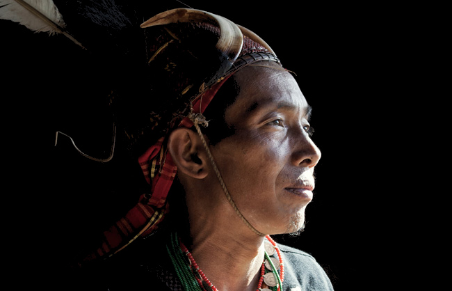 A Pangmi Naga warrior from Hachi village