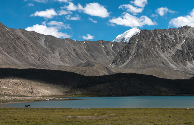 Typical landscape scenery of the Big Pamir. Big Pamir - Afghanistan - 2014
